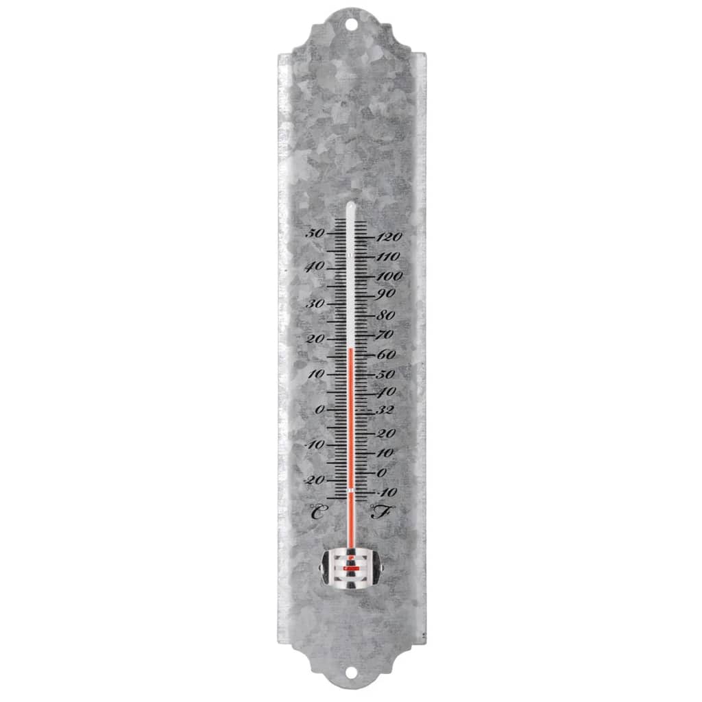 Esschert design esschert design wandthermometer 30 cm schrootzink oz10