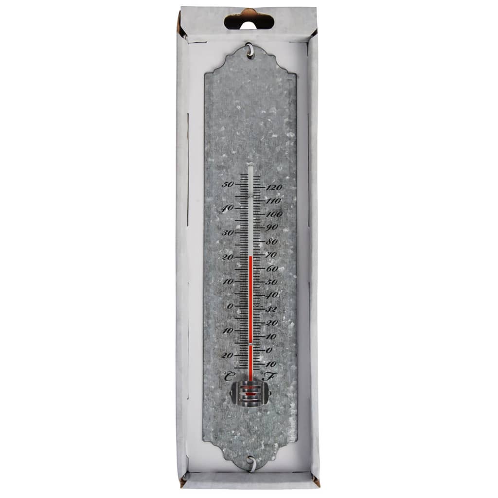 Esschert design esschert design wandthermometer 30 cm schrootzink oz10