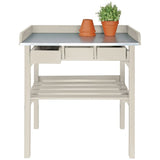 Esschert design esschert design tuinwerktafel met lades (wit) cf29w