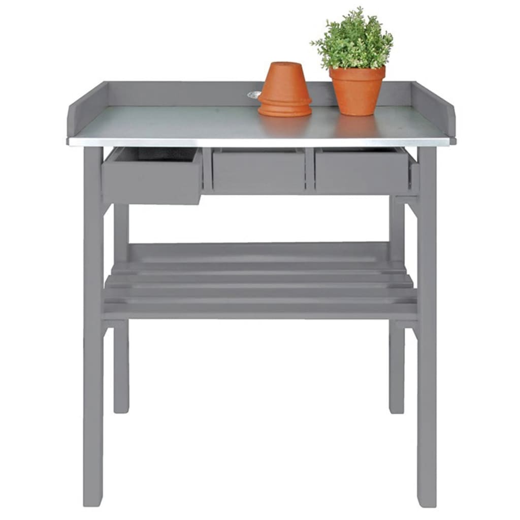 Esschert design esschert design tuinwerktafel grijs cf29g