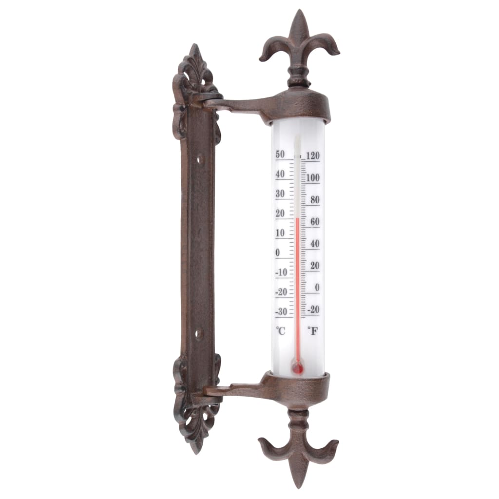 Esschert design esschert design raamkozijnthermometer gietijzer