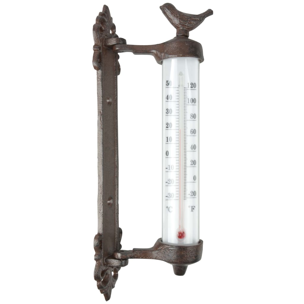 Esschert Design Esschert Design Muurthermometer gietijzer bruin BR20