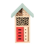 Esschert Design Esschert Design Houten Insectenhotel 9x15x26 cm Naturel Mintgroen Rood