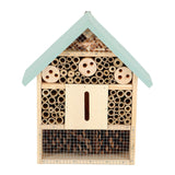 Esschert design houten insectenhotel 10x24x29 cm naturel mintgroen