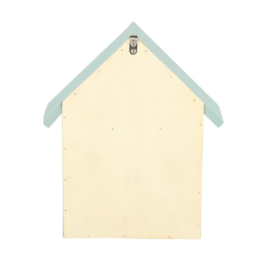 Esschert design houten insectenhotel 10x24x29 cm naturel mintgroen