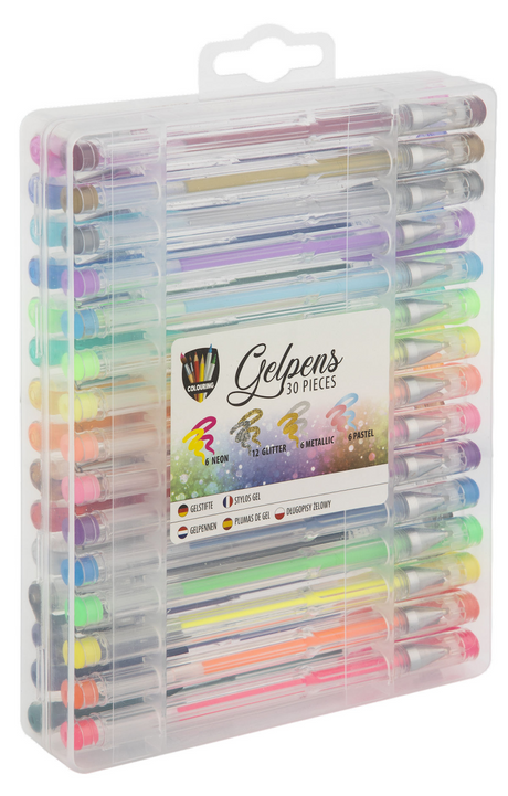 Moxy gelpennen draagkoffer 30 stuks