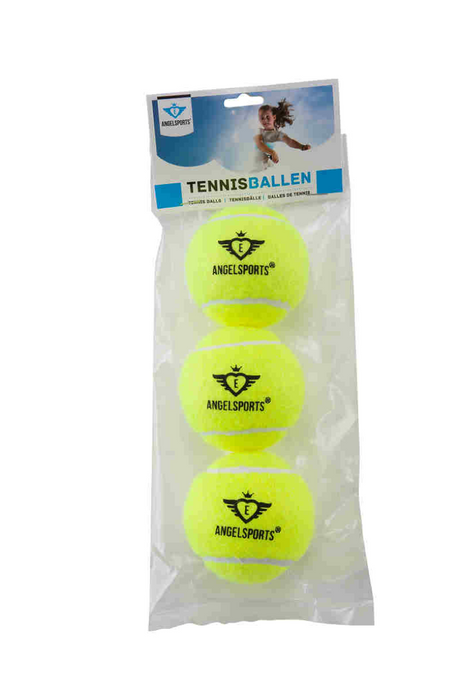 Angel sports tennis ballen 3 stuks in zak