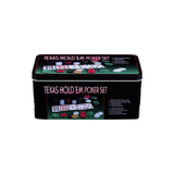 Engelhart pokerset met kaarten, kleed en 200 chips (4 gram) in doos