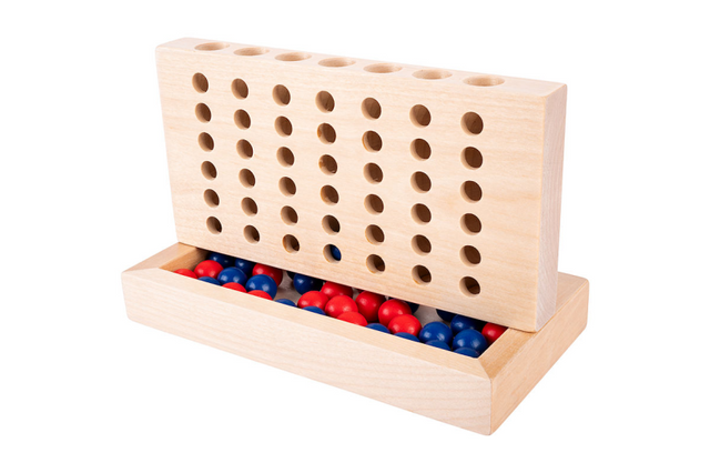 Houten spel 4 in lijn