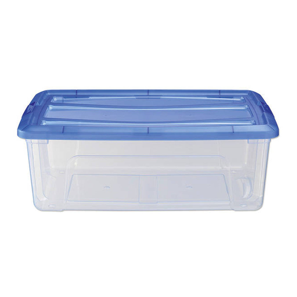 Iris topbox opbergbox 30l 57.5x39x20.5 cm blauw transparant