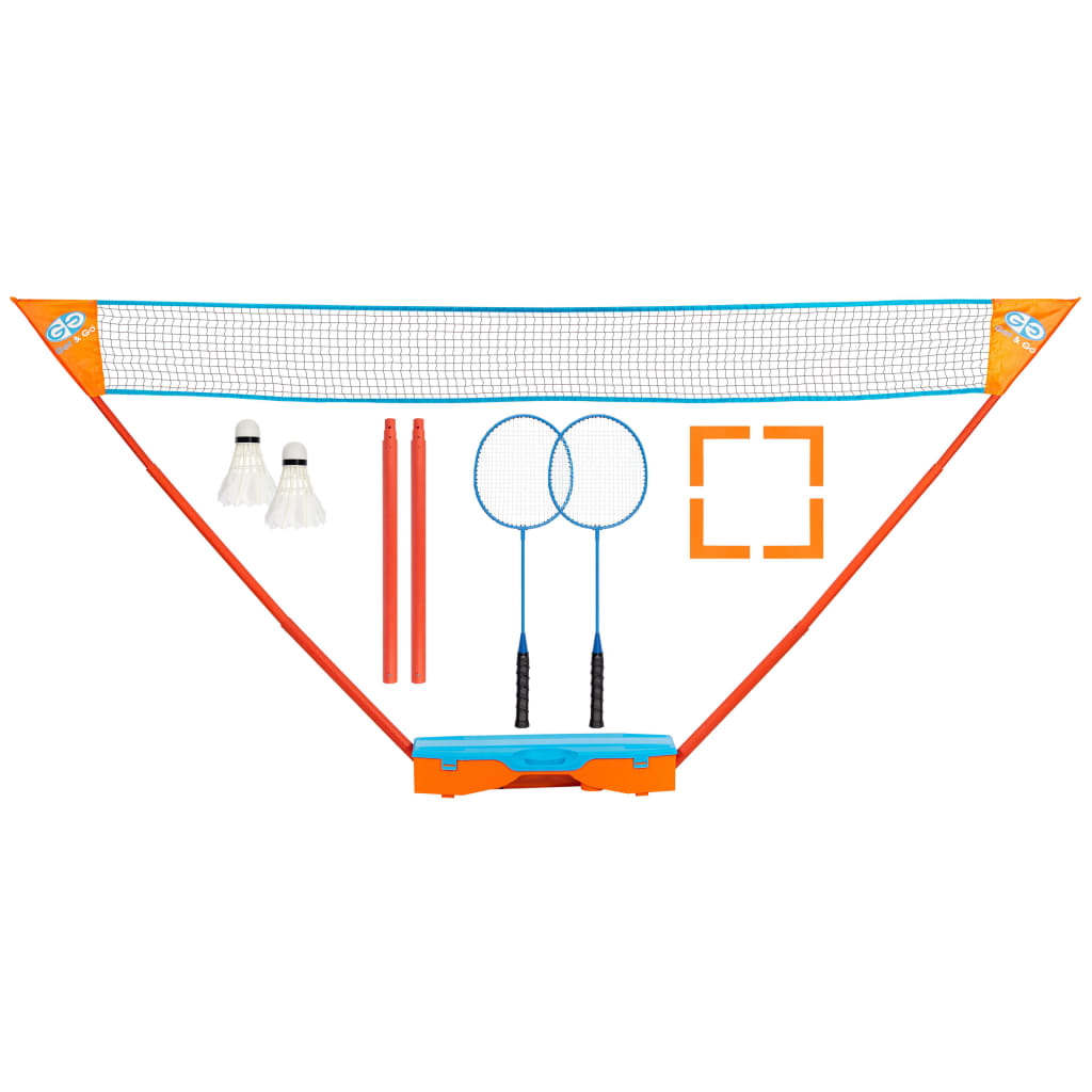 Get Go Get Go Instant Badmintonspeelset blauw en oranje