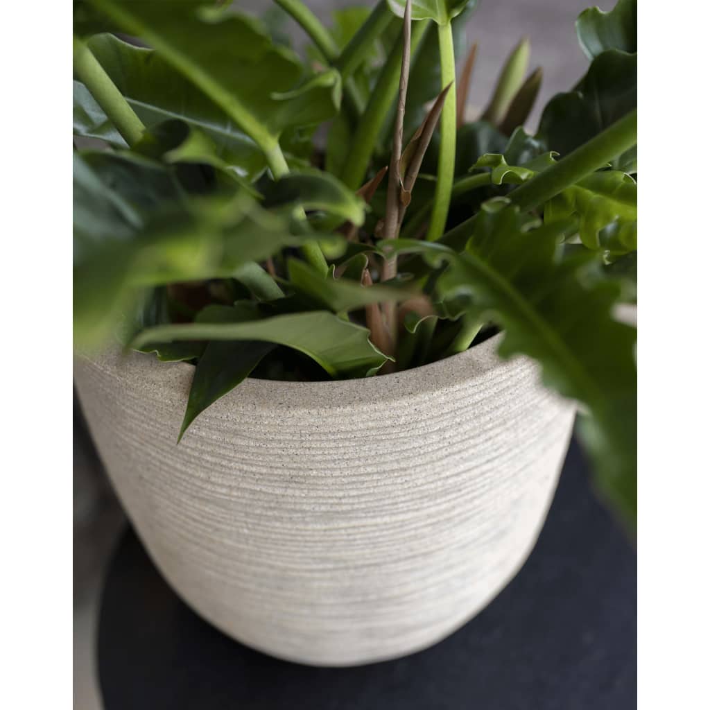 Capi plantenbak waste rib 43x41 cm terrazzo beige