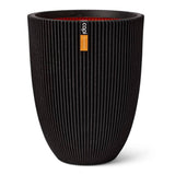 Capi bloempot groove elegant 34x46 cm zwart
