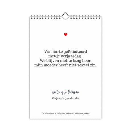 Comello verjaardagskalender whats up je boterham