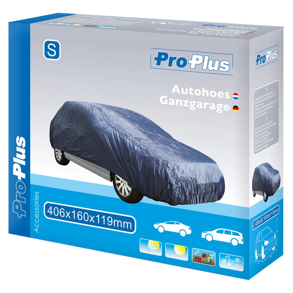 Proplus autohoes s 406x160x119 cm donkerblauw