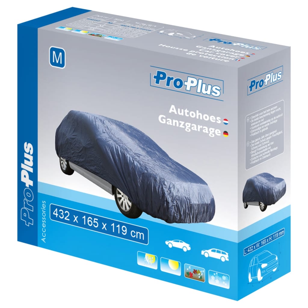 Proplus autohoes m 432x165x119 cm donkerblauw