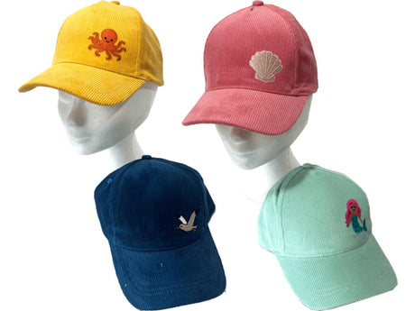 Baseballcap kids rib 4 assorti kleur