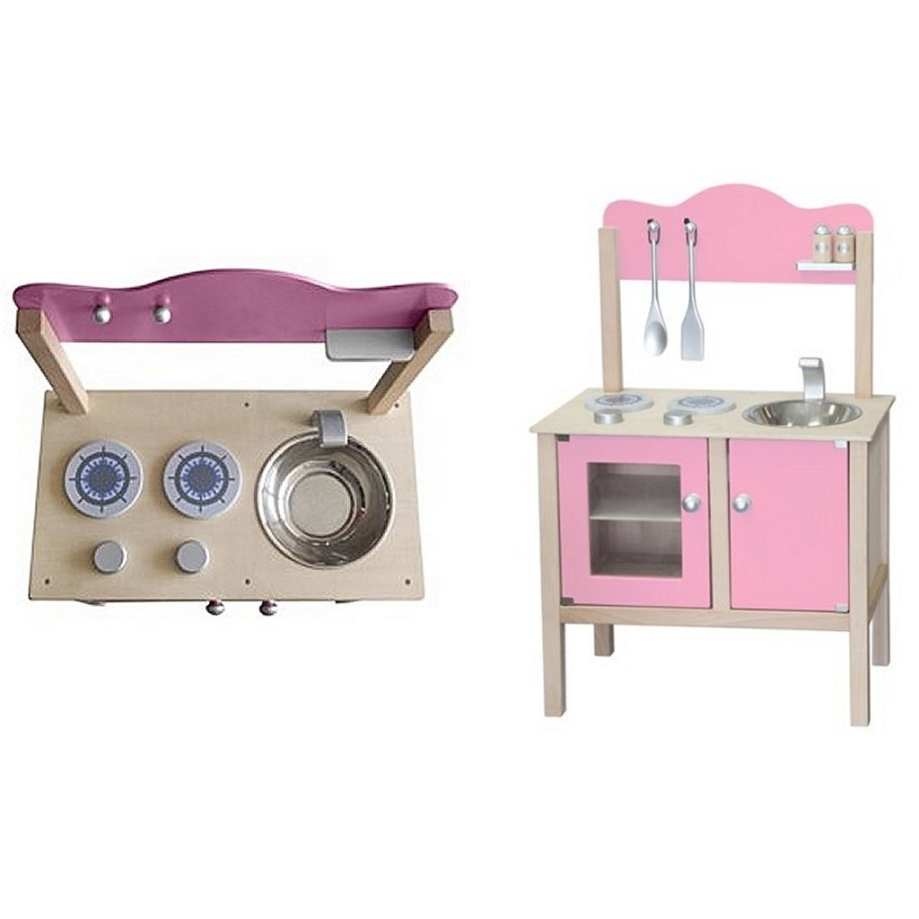 Simply for kids simply for houten kinderkeuken roze