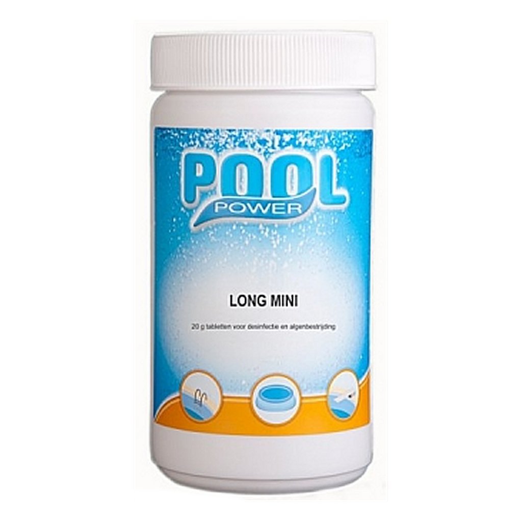 Pool power pool mini flacon 1 kg chloortabletten 20 gram