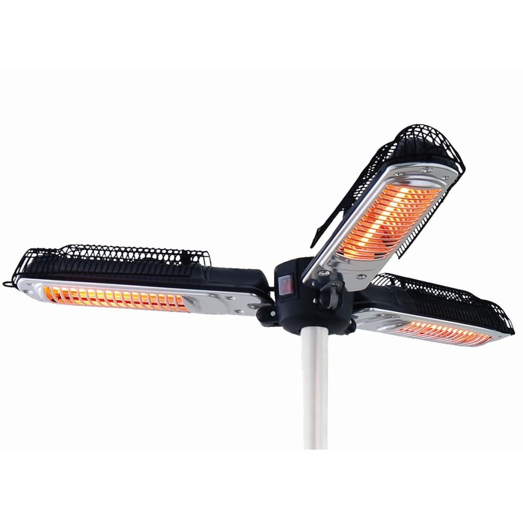 Sunred sunred parasolverwarming 2000 w halogeen zwart en zilver ph10