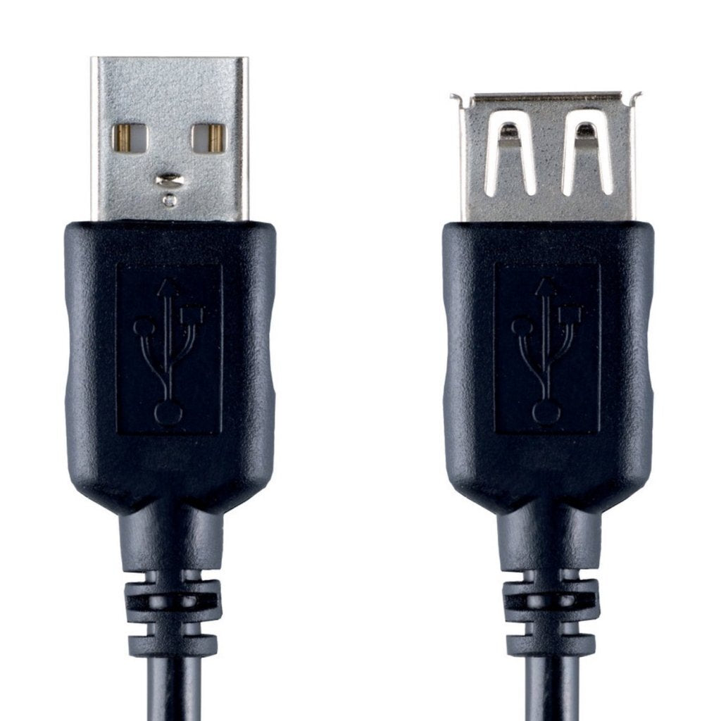 Bandridge usb 2.0 a male naar usb 2.0 a female 2 m zwart