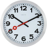 Nextime nextime ne-3999ar wandklok dia. 35 cm, geborsteld aluminium, #039;station #039;