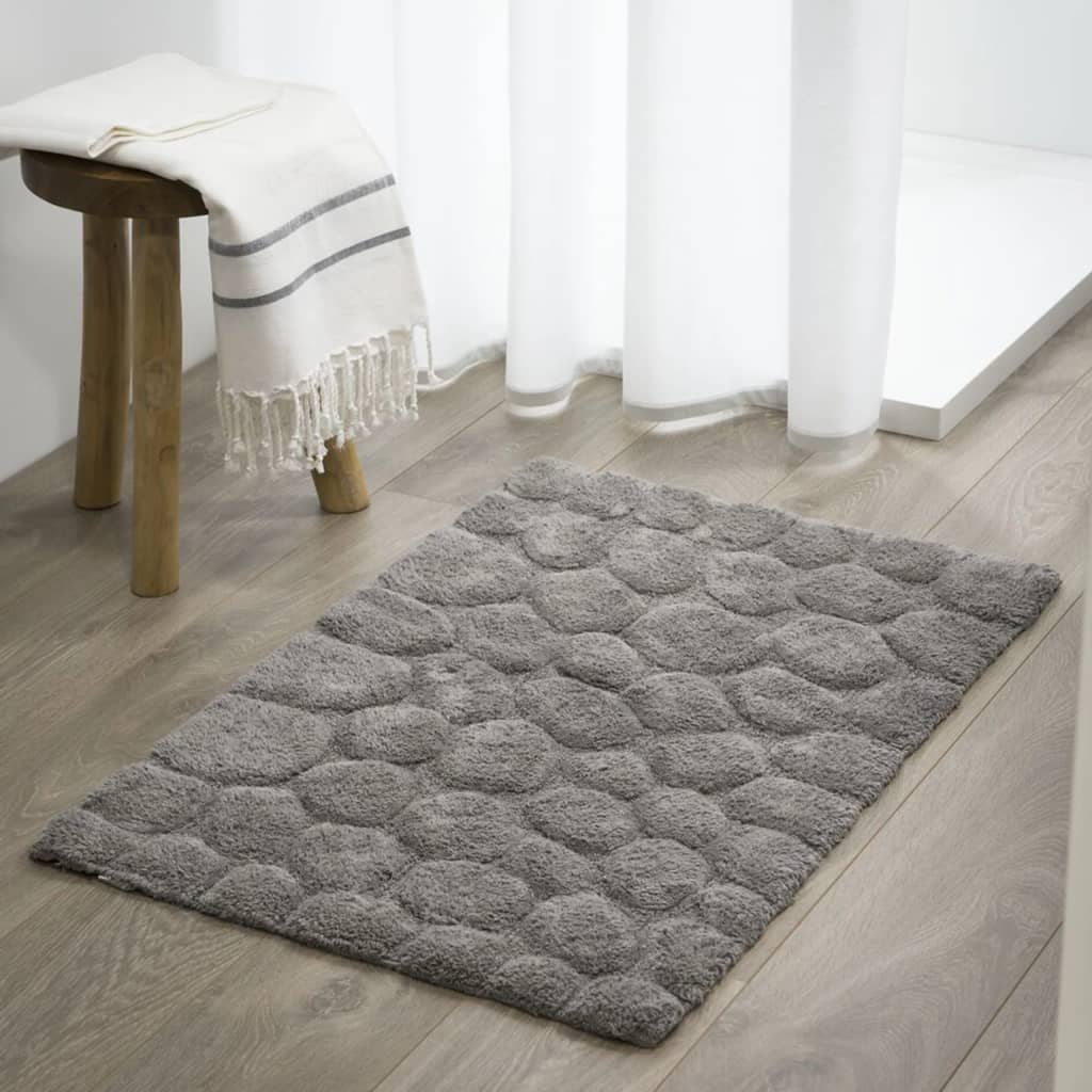 Sealskin Sealskin Badmat Pebbles 60x90 cm katoen grijs