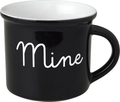 Dutch rose zwart wit beker mine zwart