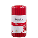 Bolsius Bolsius Geurkaarsen geribbeld 6 st 120x58 mm granaatappel