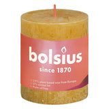 Bolsius Bolsius Stompkaarsen Shine 4 st rustiek 80x68 mm honinggeel