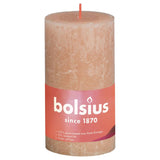 Bolsius Bolsius Stompkaarsen Shine 4 st rustiek 130x68 mm mistroze