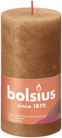 Bolsius rustiek stompkaars 130 68 - spice brown