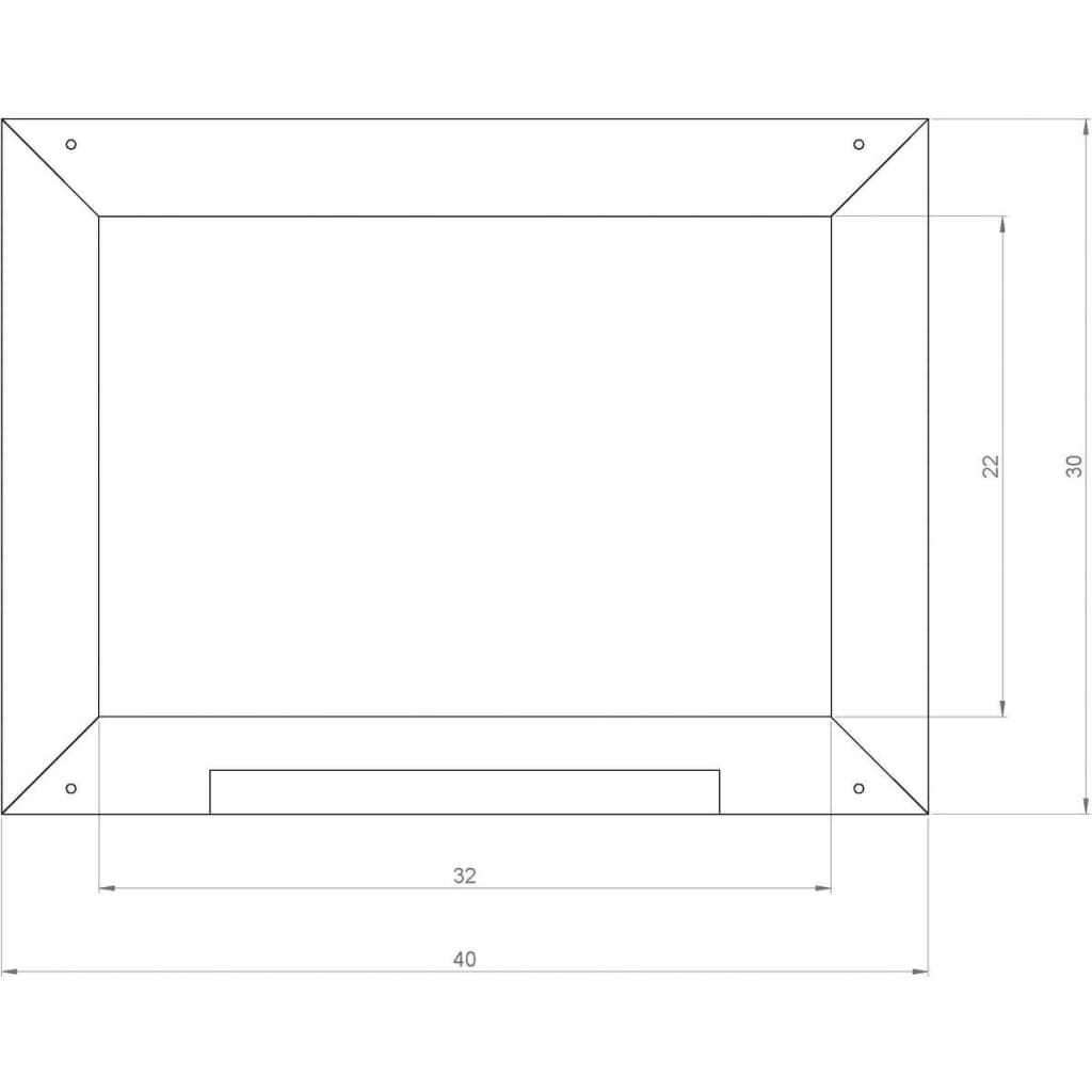 Axi axi krijtbord grijs zwart 41 cm