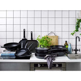 Bk easy induction koekenpan 20cm - pfas-vrije antikleeflaag - koekenpan inductie - keramische pan - ovenbestendig tot 160°c - koudgrepen - zwart