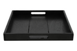 Countryfield dienblad vierkant claudina 30cm zwart