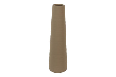 Countryfield vaas ro nohr xl beige 12,5x12,5xh49cm aardewerk