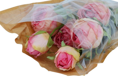 Countryfield kunst boeket rosa belle larissa d.roze 20x20xh55cm