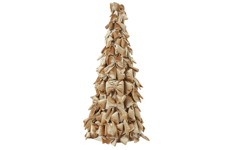 Countryfield strik kerstboom royals xl 80x31x80cm - goud