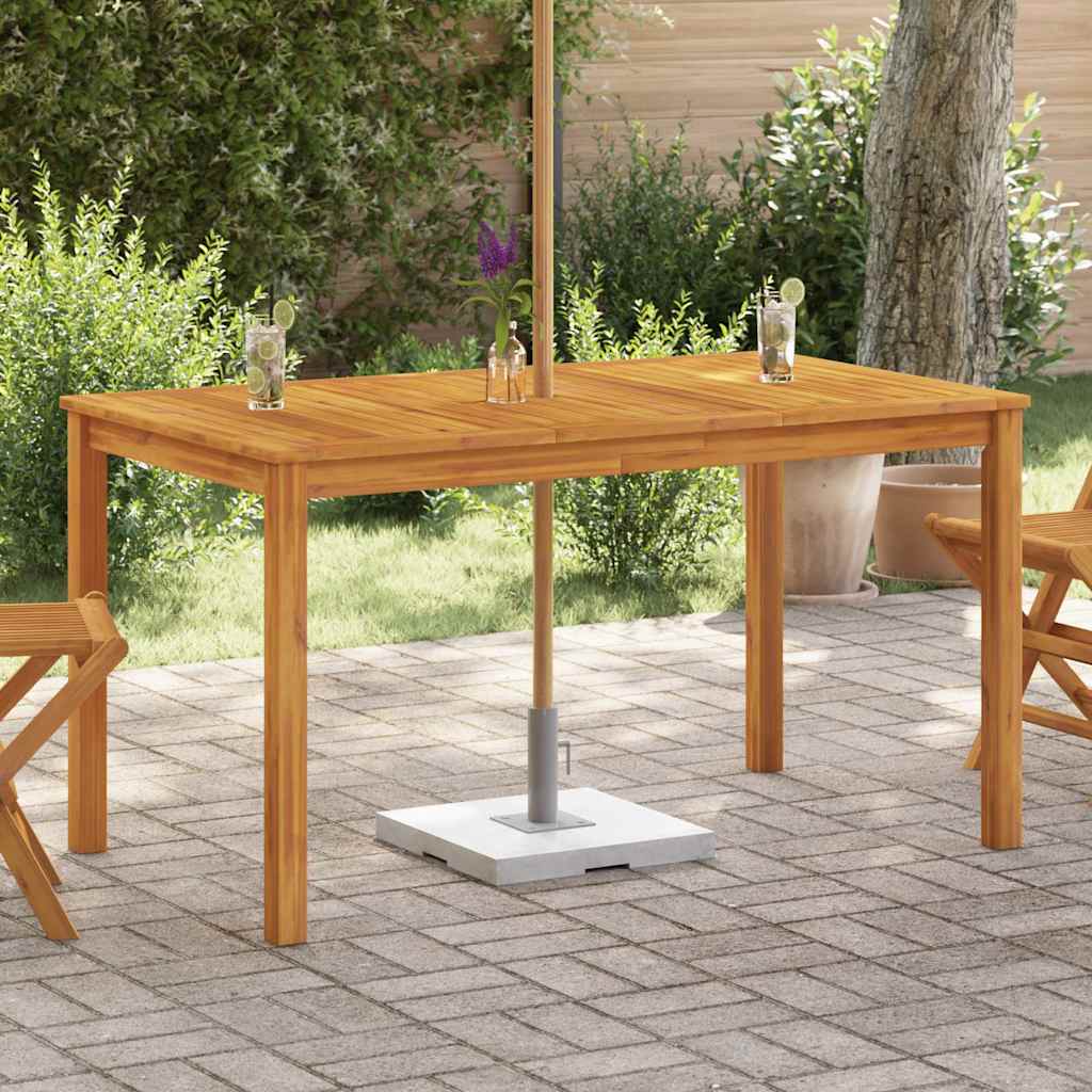Vidaxl tuintafel 140x80x74 cm massief acaciahout