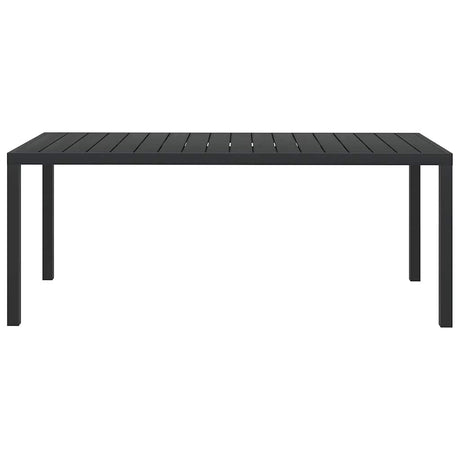 Vidaxl tuintafel 185x90x74 cm aluminium en hkc zwart