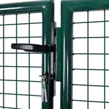 VidaXL Poort 306x175 cm staal groen