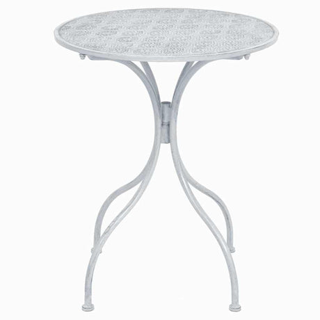 Vidaxl 3-delige bistroset staal grijswit