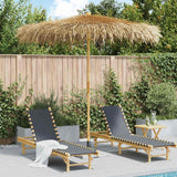 Vidaxl parasol van bamboe met dak van bananenbladeren 210 cm