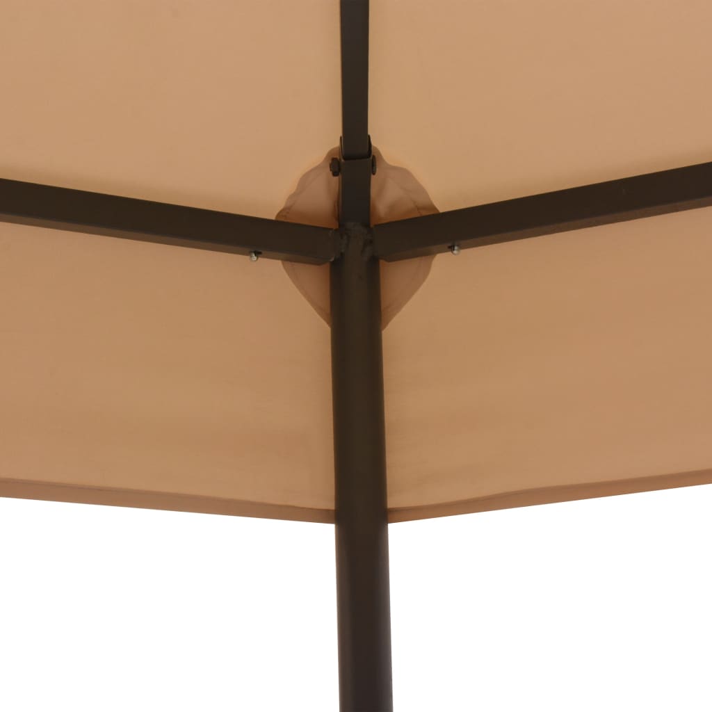 Vidaxl tuinprieel 323x265 cm hexagonaal beige