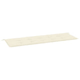 Vidaxl tuinbankkussen 150x50x4 cm oxford stof crèmekleurig