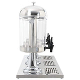 Vidaxl drievoudige sapdispenser roestvrij staal 3x8 l