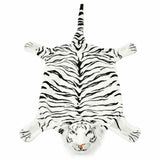 Vidaxl tijgervloerkleed pluche 144 cm wit