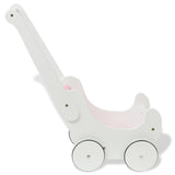 Vidaxl poppenwagen wit 53x25,7x50 cm hout