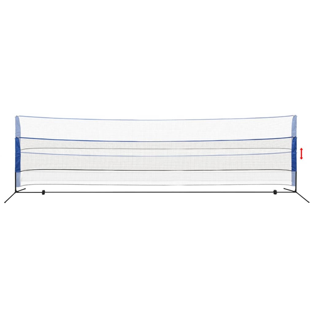 Vidaxl badmintonnet met shuttles 600 x 155 cm