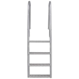 Vidaxl dok zwembadladder met 4 treden aluminium 167 cm